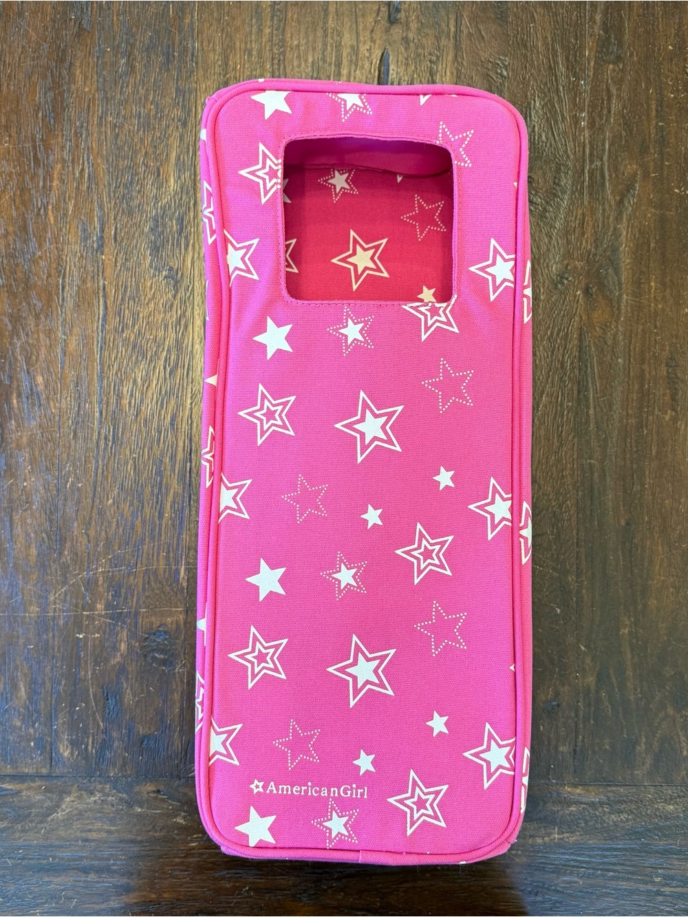 American Girl Doll & Accessory Travel Case Carrier Bag Tote Pink Stars